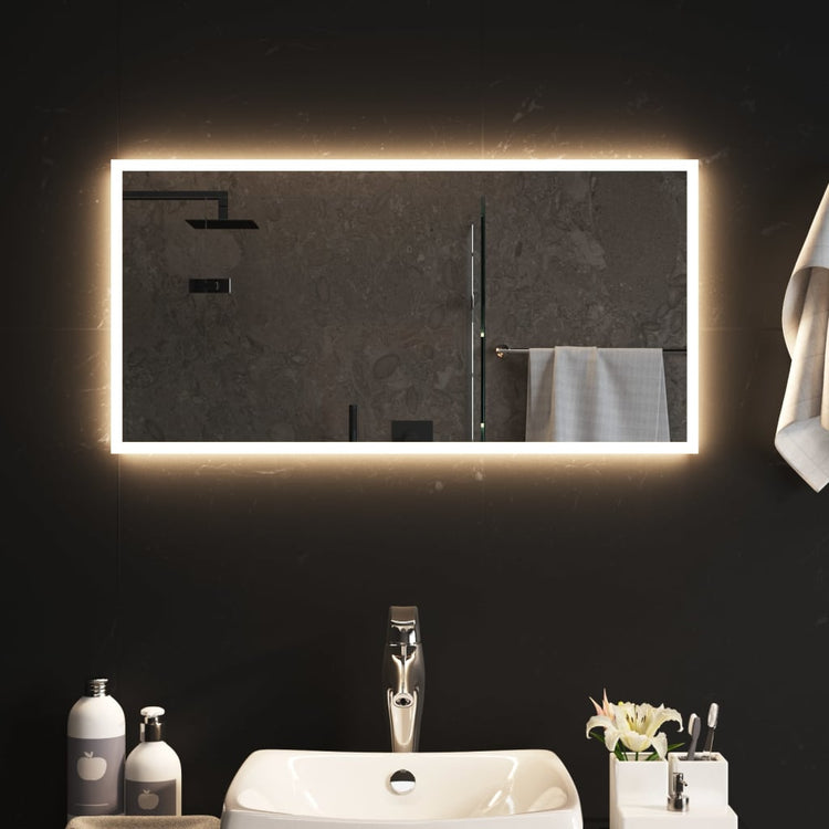 Vidaxl badkamerspiegel led 80x40 cm