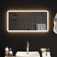 Vidaxl badkamerspiegel led 80x40 cm