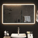 Vidaxl badkamerspiegel led 100x60 cm