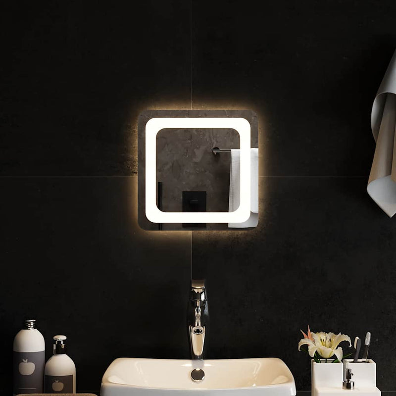 Vidaxl badkamerspiegel led 30x30 cm