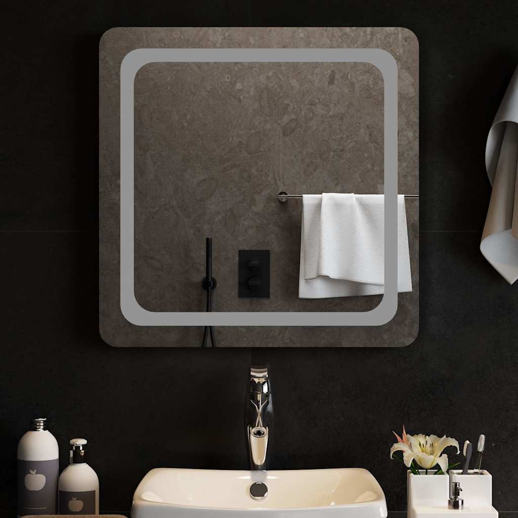 Vidaxl badkamerspiegel led 60x60 cm
