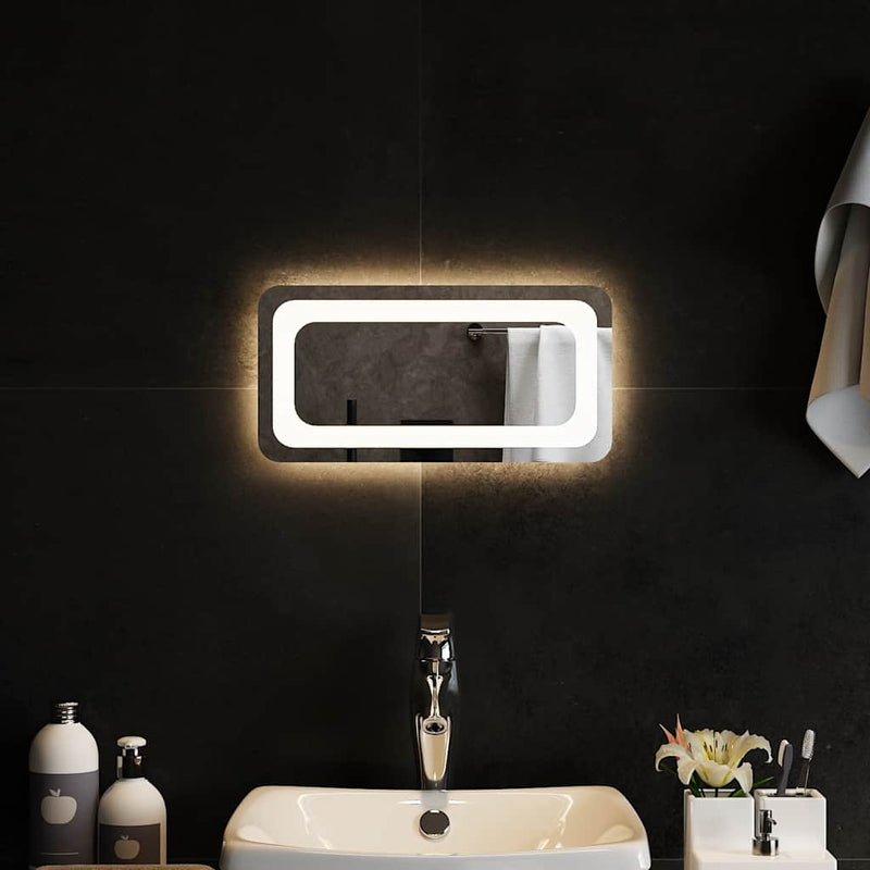 Vidaxl badkamerspiegel led 40x20 cm