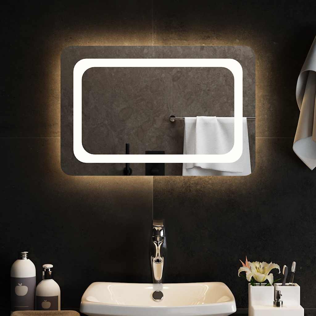 Vidaxl badkamerspiegel led 60x40 cm