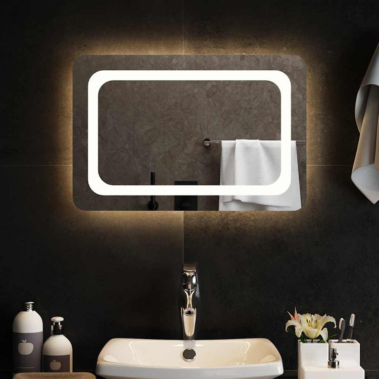 Vidaxl badkamerspiegel led 60x40 cm