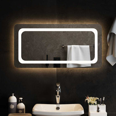Vidaxl badkamerspiegel led 80x40 cm