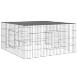 Vidaxl konijnenkooi 110x110x55 cm gegalvaniseerd ijzer - afbeelding 2