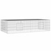Vidaxl konijnenkooi met 2 panelen 220x110x55 cm gegalvaniseerd ijzer