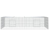 Vidaxl konijnenkooi met 2 panelen 220x110x55 cm gegalvaniseerd ijzer