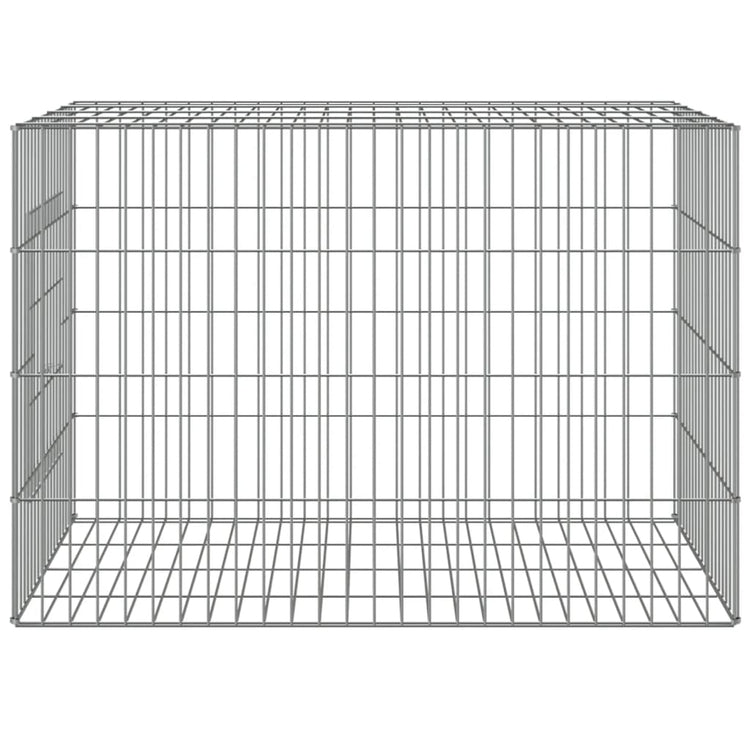 Vidaxl konijnenkooi 78x54x54 cm gegalvaniseerd ijzer
