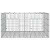 Vidaxl konijnenkooi met 2 panelen 110x79x54 cm gegalvaniseerd ijzer