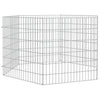 Vidaxl dierenverblijf 6 panelen 54x60 cm gegalvaniseerd ijzer