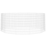 Vidaxl dierenverblijf 12 panelen 54x80 cm gegalvaniseerd ijzer - afbeelding 3