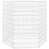 Vidaxl dierenverblijf 6 panelen 54x100 cm gegalvaniseerd ijzer - afbeelding 2