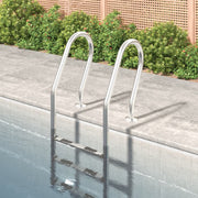 Vidaxl zwembadladder 54x38x158 cm 304 roestvrijstaal - afbeelding 1