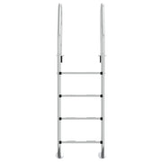 VidaXL Zwembadladder 54x38x184,5 cm 304 roestvrij staal - afbeelding 3