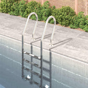VidaXL Zwembadladder 54x38x184,5 cm 304 roestvrij staal - afbeelding 1
