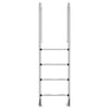 Vidaxl zwembadladder 54x38x184,5 cm 304 roestvrij staal