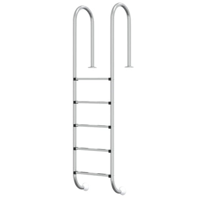 Vidaxl zwembadladder 54x38x211 cm 304 roestvrij staal