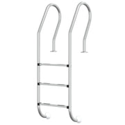 VidaXL Zwembadladder 54x38x158 cm 304 roestvrijstaal - afbeelding 2