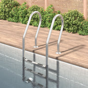 VidaXL Zwembadladder 54x38x158 cm 304 roestvrijstaal - afbeelding 1