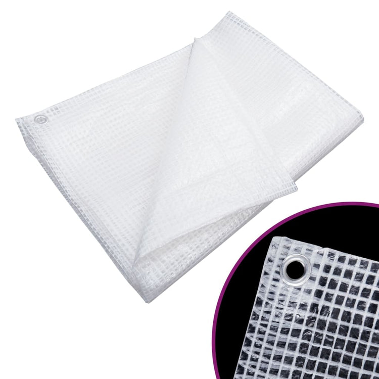 Vidaxl dekzeil leno 140 g m² 4x5 m wit
