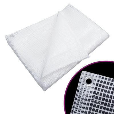 Vidaxl dekzeil leno 140 g m²6x12 m wit