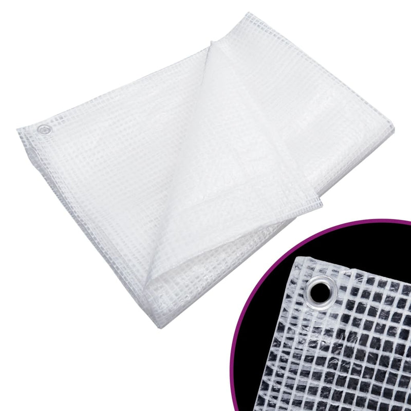 Vidaxl dekzeil leno 140 g m²6x12 m wit