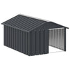 Vidaxl hondenhok 116,5x153x81,5 cm gegalvaniseerd staal antracietkleur