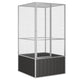 Vidaxl vogelkooi 111x107x211,5 cm gegalvaniseerd staal antracietkleur