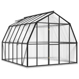 VidaXL Broeikas met basisframe 9,53 m² aluminium antracietkleurig - afbeelding 2