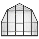 VidaXL Broeikas met basisframe 9,53 m² aluminium antracietkleurig - afbeelding 3