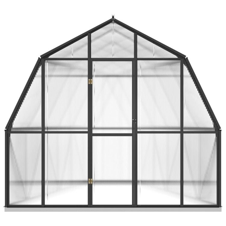 VidaXL Broeikas met basisframe 9,53 m² aluminium antracietkleurig