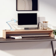 Vidaxl monitorstandaard 100x27x15 cm massief grenenhout - afbeelding 3