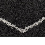 VidaXL Vloerkleed shaggy hoogpolig 160x230 cm crèmeen antracietkleur - afbeelding 2