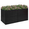 Vidaxl plantenbak 157x80x80 cm poly rattan zwart