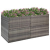 Vidaxl plantenbak 157x80x80 cm poly rattan grijs