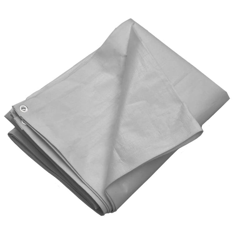 Vidaxl dekzeil 260 g m² 6x8 m hdpe grijs