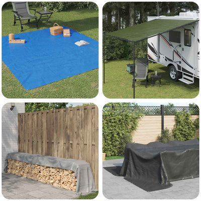 Vidaxl dekzeil 260 g m² 4x6 m hdpe groen