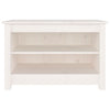 Vidaxl schoenenbank 70x38x45,5 cm massief grenenhout wit