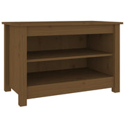Vidaxl schoenenkast 70x38x45,5 cm massief grenenhout honingbruin - afbeelding 2