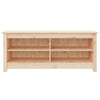 Vidaxl schoenenbank 110x38x45,5 cm massief grenenhout
