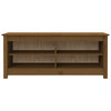 Vidaxl schoenenbank 110x38x45,5 cm massief grenenhout honingbruin