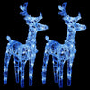 Vidaxl kerstrendieren 2 st 80 led's acryl blauw