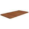 Vidaxl wastafelblad 80x40x1,5 cm behandeld massief hout donkerbruin
