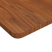 Vidaxl wastafelblad 80x40x2,5cm behandeld massief hout donkerbruin - afbeelding 3