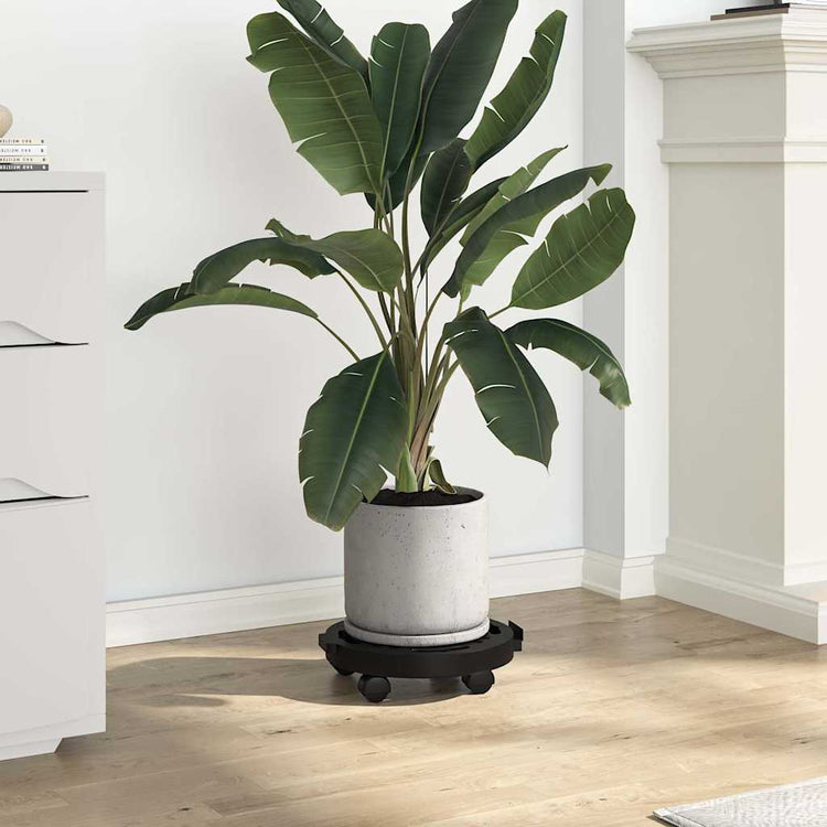 Vidaxl plantentrolley met wielen 170 kg diameter 30 cm zwart