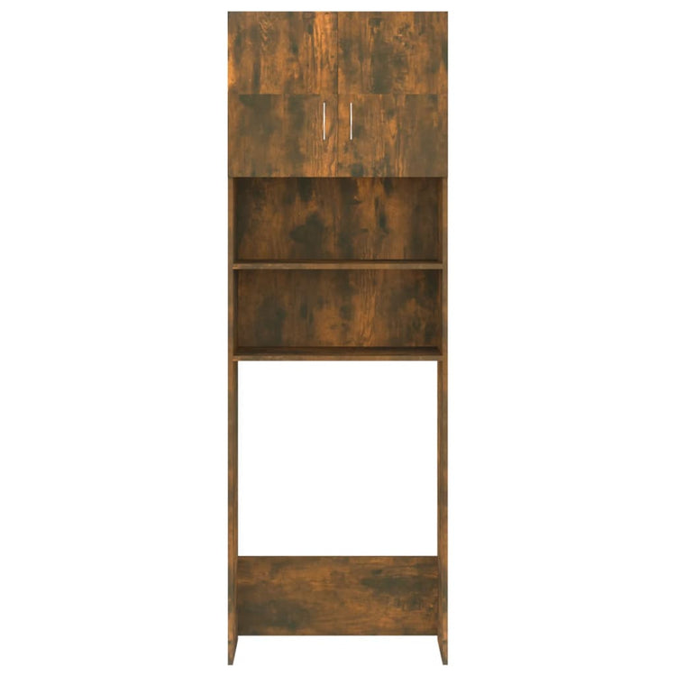 Vidaxl wasmachinekast 64x25,5x190 cm gerookt eikenkleurig