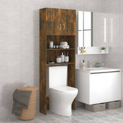 Vidaxl wasmachinekast 64x25,5x190 cm gerookt eikenkleurig - afbeelding 1