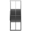 VidaXL Douchecabine strepen 80x80x180 cm ESG zwart
