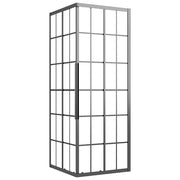 VidaXL Douchecabine 80x80x180 cm mat ESG zwart - afbeelding 2